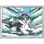 Ravensburger 120232612 CreArt Hravý Husky (se třpytkami) / věk od: 9 let / verze: mezinárodní
