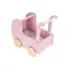 Little Dutch Kočárek pro panenky dřevěný s peřinkou Pink / od 18 měsíců