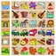 Detoa Dřevěné puzzle Co kam patří / od 3 let