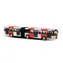 RAPPA 241114 Kovový kloubový autobus PID Praha červený 18 cm / od 3 let
