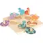 small foot Dřevěné paměťové puzzle Dino