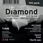 TLAMA games Obaly na karty Diamond Black: Square Small (70x70 mm) (80 mikronů, 100 ks)