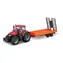 Bburago FARMLAND Traktor Case IH Optum CVX 300 s nízkopodlažním přívěsem / 10 cm / od 3 let