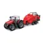 Bburago FARMLAND Traktor Massey Ferguson 8740S s balíkovačkou / 10 cm / od 3 let