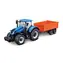 Bburago FARMLAND Traktor New Holland T7.315 HD s vyklápěcím přívěsem / 10 cm / od 3 let