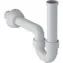 Geberit Příslušenství - Trubková zápachová uzávěrka pro umyvadlo a bidet alpská bílá / vývod vodorovný / d 40 mm