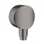 Hansgrohe Fixfit - Sprchové kolínko S se zpětným ventilem kartáčovaný černý chrom 