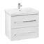 Villeroy & Boch - Umyvadlová skříňka, 63x51x45 cm, 2 zásuvky, Crystal White