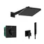 Hansgrohe - Sprchový set s termostatem pod omítku, s tělesem, 26x26 cm, matná černá