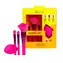 IDC Institute Makeup Brushes & Blender Set 4 ks / Sada štětců a houbičky