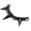 Náramek Radegasta extravagance B / Black diamond / Skleněné perličky / Rokajl & Perle / 18cm / Malá dárková krabička