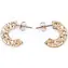 Náušnice Gold Luna / Golden Shadow / Ocel / Swarovski krystalky / Malá dárková krabička