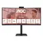 34" AOC CU34E4CW černá / VA / 3440x1440 / 21:9 / 4ms / 3500:1 / 350cd-m2 / HDMI + DP + USB-C / VESA