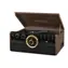 Victrola VTA-270B hnědá / Gramofon s rádiem & CD & MC mechanikou / 33 & 45 & 78 RPM / FM / BT / RCA / repro
