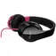 Fantec SHP-250AJ-PK černo-růžová / drátová sluchátka / 3.5mm jack / 40mm měniče / kabel 1.2 m