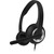 CONNECT IT HOME & OFFICE černá / Sluchátka / sklápěcí mikrofon / 3.5 mm jack / ovladač hlasitosti / kabel 1.8m