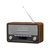 Denver DAB-18 hnědá / FM rádio / 2x 2W / DAB+ / Alarm / RDS / LCD / AUX IN