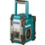 Makita MR004GZ / Aku stavební rádio / FM / DAB+ / 3.5mm jack / BT 5.0 / IP65 / napájecí adaptér / bez aku