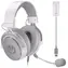 Endorfy VIRO Plus USB Onyx White / herní sluchátka s mikrofonem / 7.1 zvuková karta / 3.5mm Jack / 53mm měniče / 1.2m