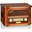 ROADSTAR HRA-1500UEMP hnědá / Retro rádio / AM & FM / 40 W / CD / 3.5 mm  / USB 
