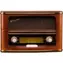 ROADSTAR HRA-1500/N hnědá / Retro radio / AM & FM 