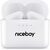 Niceboy HIVE Podsie 4 bílá / Bezdrátová sluchátka s mikrofonem / TWS / Bluetooth 5.4 / IP54 / nabíjecí pouzdro