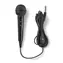 Nedis Kabelový mikrofon černá / Kardioid / Pevný kabel / 5.00 m / 80 Hz - 12 kHz / 600 Ohm / -75 dB / Vypínač 
