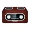 BLAUPUNKT PP 5.2BR hnědá / přenosné rádio / FM / AUX / hodiny / dalkový ovladač / 3-4 hodiny provozu 