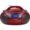 BLAUPUNKT BB18RD červená / Rádiomagnetofon / FM/CD/MP3/USB/AUX / budík / 2x 2W RMS