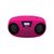 Bigben CD61RUSB růžová / Přenosný CD přehrávač / MP3 / FM / 6 x LR14 