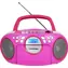Blaupunkt BB16PK růžová / přenosné rádio / CD / USB / AUX / 3.4W