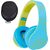 PowerLocus P2 Kids Blue/Green / Dětská bezdrátová sluchátka s mikrofonem / Bluetooth 5.3
