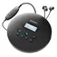 Majority Oakcastle CD100 černá / přenosný CD přehrávač / 3.5 mm jack / Bluetooth 5.0 / AUX
