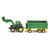 Siku Farmer 1843 John Deere s čelním nakladačem a přívěsem / 1:87 / od 3 let