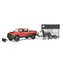Bruder 02501 Terénní auto RAM 2500 s přepravníkem na koně a figurkou koně / 1:16 / od 3 let