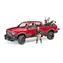 Bruder 02502 Terénní auto RAM + motocykl Scrambler Ducati Desert Sled s figurkou / 1:16 / od 4 let
