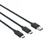 Venom VS5002 černá / Napájecí kabel pro PS5 ovladače / 2x USB-C / 3m 