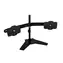 SilverStone ARM23BS-L kovový držák pro dva monitory do 32" černá / Vesa 75x75 & 100x100 / pivot / 15 kg nosnost