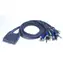 ATEN CS-64U / 4-port KVM USB mini / audio / 1.8m kabely
