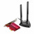 TP-Link Archer TX3000E černá / Wi-Fi 6 Bluetooth 5.0 PCIe Adaptér / 2.4GHz 574Mbps / 5GHz 2402Mbps / WiFI 6 / BT 5.0