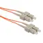 Solarix optický kabel SC-SC OM2 1m / Patch kabel / Multimode / Duplex / OM2 / SC-SC