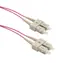Solarix optický kabel SC-SC OM4 2m / Patch kabel / Multimode / Duplex