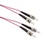 Solarix optický kabel ST-ST OM4 5m / Patch kabel / Multimode / Duplex