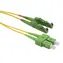 Solarix optický kabel E2000-SC APC 1m / Patch kabel / Singlemode / Duplex / OS