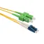 Solarix optický kabel SC-LC APC-UPC 1m / Patch kabel / Singlemode / Duplex / OS1 