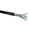 Solarix instalační kabel CAT5E FTP 305m černá / venkovní instalace / PE plášť / stíněný / box