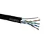 Solarix instalační kabel CAT5E FTP 305m samonosný černá / venkovní instalace / PE plášť / stíněný / cívka
