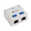 Solarix zásuvka 2x RJ45 CAT5E STP na omítku