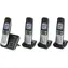 Panasonic KX-TG6824GB + 3 sluchátka / Bezdrátový analogový telefon / DECT / 1.8" displej / tel. seznam 100 záznamů 