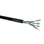 Solarix instalační kabel CAT5E 100m černá / venkovní instalace / PE plášť / nestíněný / box